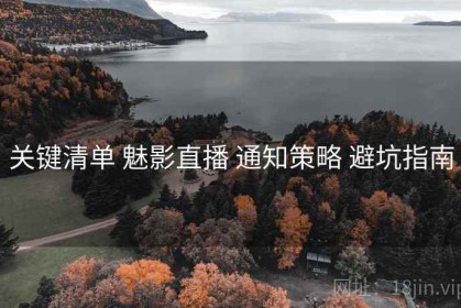 关键清单 魅影直播 通知策略 避坑指南