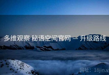 多维观察 秘语空间官网 — 升级路线
