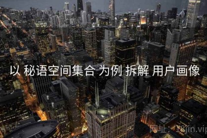 以 秘语空间集合 为例 拆解 用户画像
