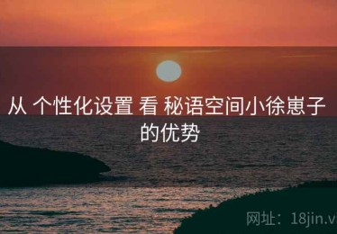 从 个性化设置 看 秘语空间小徐崽子 的优势