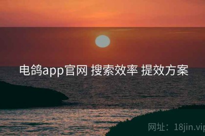 电鸽app官网 搜索效率 提效方案