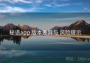 秘语app 版本差异与 风险提示