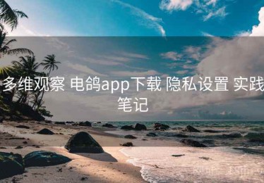 多维观察 电鸽app下载 隐私设置 实践笔记