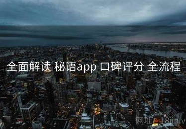 全面解读 秘语app 口碑评分 全流程
