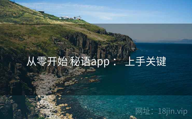 从零开始 秘语app : 上手关键 从零开始 秘语app : 上手关键